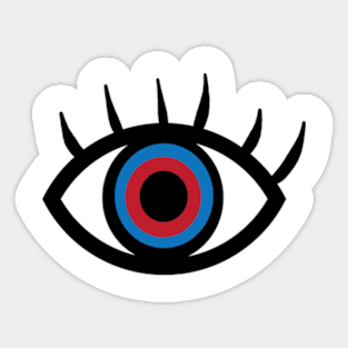 Red-Blueye Sticker